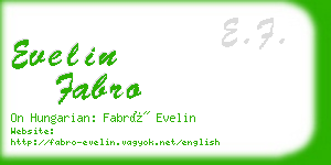 evelin fabro business card